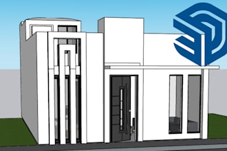 model houses and architectural projects in sketchup
