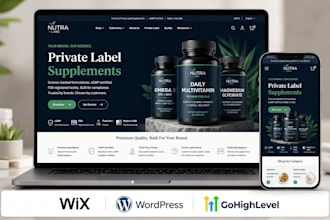 build nutraceutical store fda compliant peptide private label supplement website