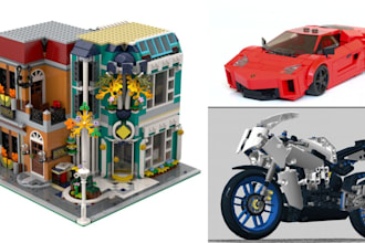 do lego digital car, bike,house,minifigure, toy, truck, ship with XML part list