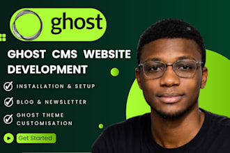 build ghost cms website ghost blog ghost newsletter ghost