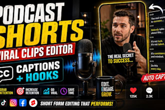 turn podcast clips into viral shorts with captions