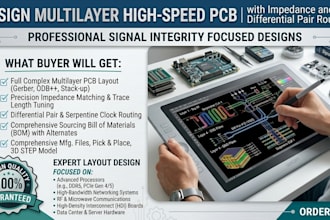 design multilayer high speed pcb with impedance differential pair routing layout