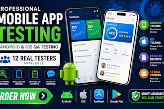 do app testing 12 testers app testing, QA, IOS and android app reviews