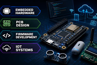 design embedded hardware, pcb, firmware, and iot systems