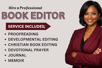 edit and proofread christian book, daily devotional prayer, memoir