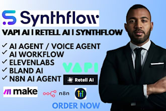 setup synthflow, gohighlevel vapi ai calling agent, retell ai voice agent expert