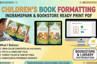format your childrens book for ingramspark bookstore and library distribution