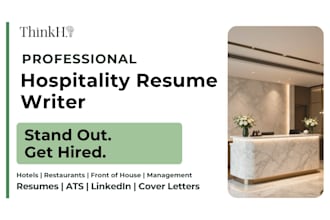 write a professional hospitality resume that gets you hired