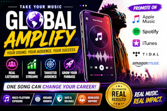 itunes music promotion spotify music promotion apple music tidal music amazon