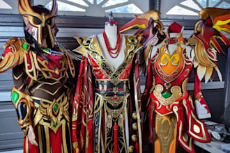 do 3d cosplay creation pepakura wearable armor cosplay model fabric cosplay prop