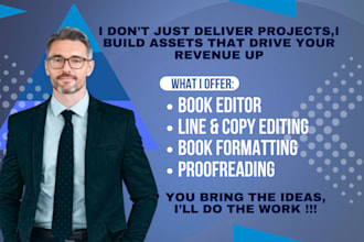 provide definitive developmental or line editing