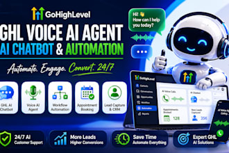 gohighlevel ghl voice ai agent ghl ai chatbot automation