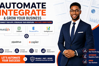 automate hubspot jobber housecall pro gohighlevel pipedrive zapier integration