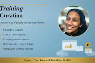 design and develop professional engaging training presentations