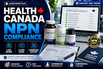 help with health canada npn compliance for supplement and natural product