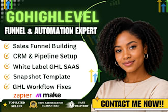 do gohighlevel CRM pipelines sales funnel automations landing page from scratch