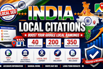 do india local citations manually for your business