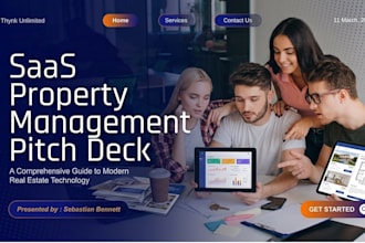 design saas property management platform pitch deck