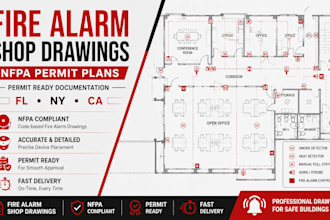 draft nfpa fire alarm shop drawings for permits