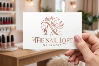 design luxury beauty, salon, hair, nail and fashion logo