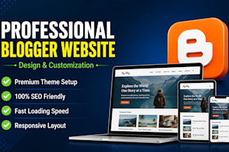 design or customize a professional blogger website