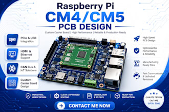 do raspberry pi cm4 cm5 carrier board pcb with pcie, usb, hdmi, ethernet can bus