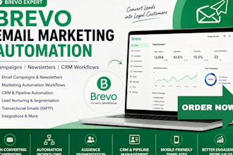 setup brevo email marketing automation campaigns and CRM workflows