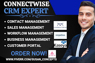 setup connectwise psa rmm kaseya ninjaone atera datto flowlu syncro superops