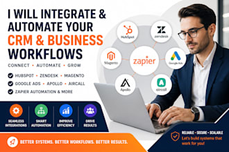 integrate hubspot zendesk magento google ads apollo aircall zapier automation