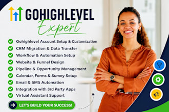 ghl virtual assistant, ghl migration, gohighlevel websites, ghl workflow expert