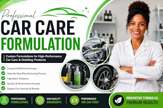create custom car detailing, car care formulations, custom automotive