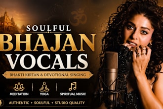 sing soulful bhakti kirtan and bhajan vocals for meditation, yoga and spiritual