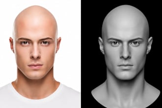 sculpt 3d head bust model 3d face likeness 3d portrait stl for 3d printing