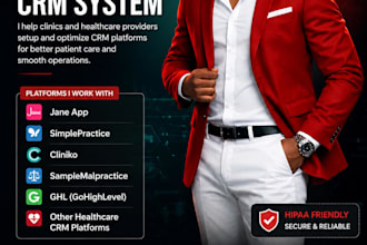 setup jane app, samplemalpractice, cliniko, ghl and healthcare CRM platforms