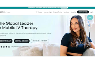 design wix iv hydration therapy website wix hydraton clinic website