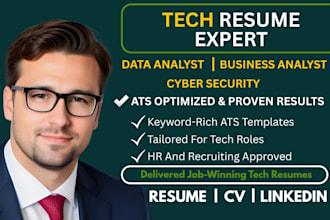 write an ats optimized data analyst, business analyst, and cybersecurity resume