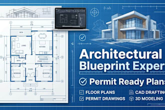 draft architectural blueprints and permit plan sets