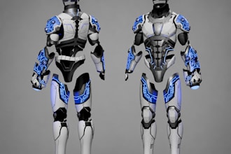 do printable custom anime cosplay armor prop eva foam armor 3d model weapon stl