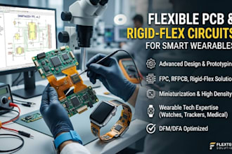 develop flexible pcb and rigid flex circuits for smart wearables