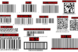 barcode labels stickers are quickly created within 1 hour