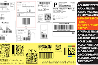 barcode labels stickers are quickly created within 1 hour