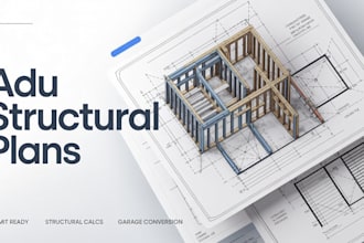 prepare adu structural permit plans and calculations