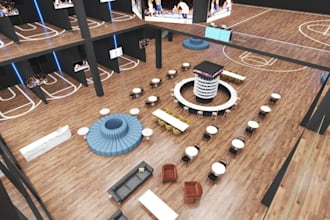multi purpose basketball facilities,recreational lounge design,high end interior