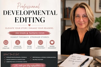 improve your plot, holes pacing, characters development and story structure