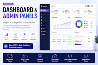 build you a modern business dashboard