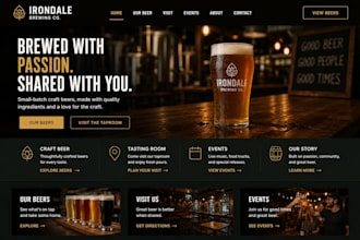 design squarespace brewery website tasting room website craft beerevents website