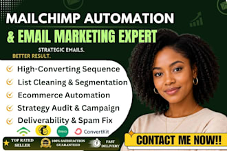 do mailchimp email automation flows campaigns design and full content strategy