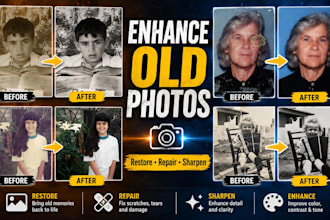 enhance your old photo or image