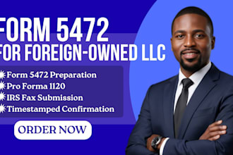 prepare and file irs form 5472 for your US llc as a non resident