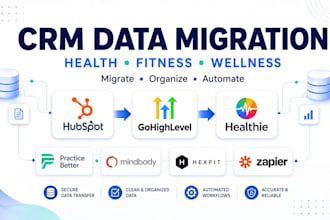 migrate hubspot gohighlevel practice better healthie mindbody hexfit zapier data